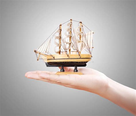 Sailing ship in the hand stock photo. Image of caravel - 26601140