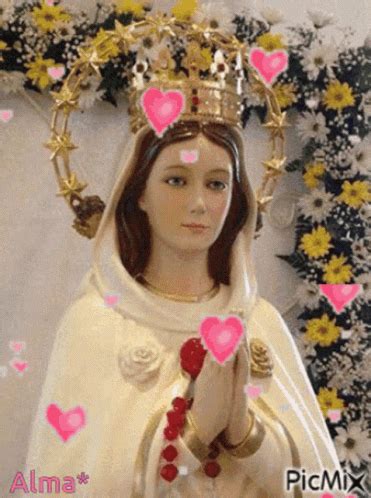 Virgin Mary Mama Mary GIF - VirginMary MamaMary Hearts - Discover ...