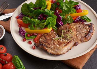 Peppered Steak With Salad - Natural Psoriasis Treatment