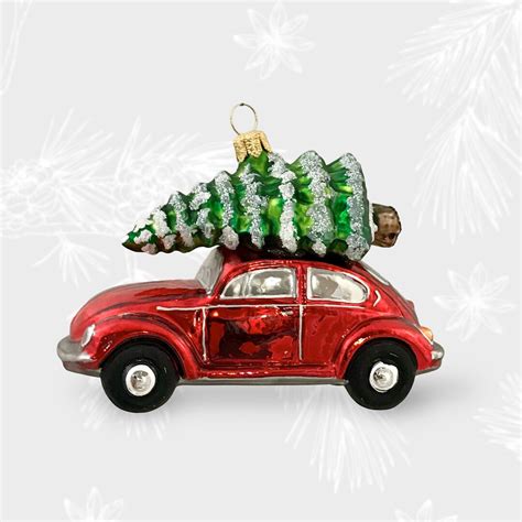 Car With Christmas Tree, Christmas Tree Ornament, Old World Ornaments ...