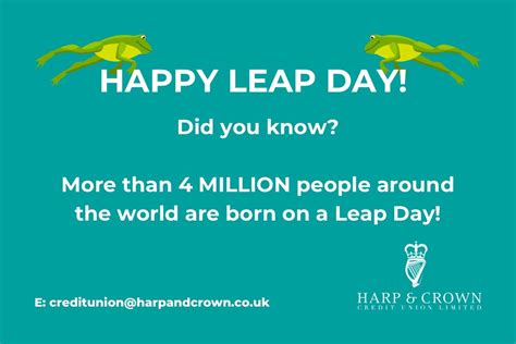 happy leap day 2024 | Credit Union news | Blog Post | news | Harp and ...