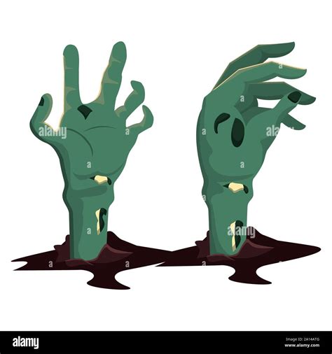 zombie hand coming out of the ground Stock Vector Image & Art - Alamy