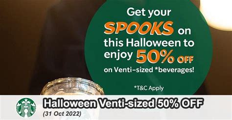 Starbucks Halloween Promotion Venti-sized 50% OFF (31 Oct 2022)