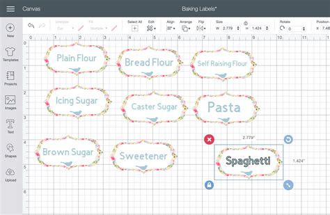 Kitchen Labels, How To Print And Cut On Cricut ⋆ Extraordinary Chaos