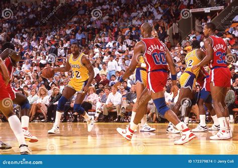 Los Angeles Lakers Legend Magic Johnson Editorial Stock Image - Image ...