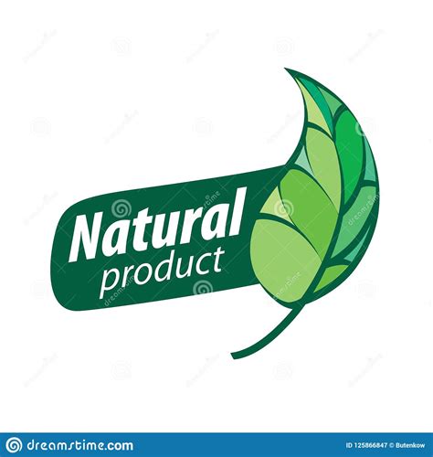 Natural product logo stock vector. Illustration of green - 125866847