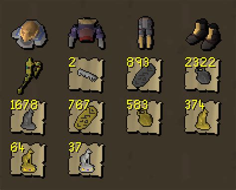 Loot from 81-93 Thieving through Pyramid Plunder : r/runescape