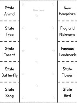 New Hampshire State Symbols Booklet by Ann Fausnight | TPT