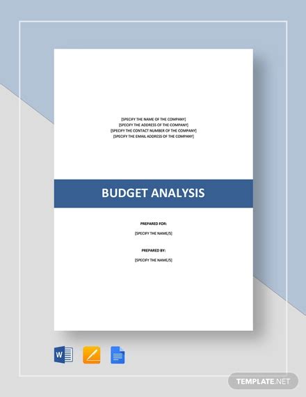 Budget Analysis Template -7+ Free Word, Excel, PDF Format Download!