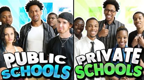 PUBLIC SCHOOL vs.PRIVATE SCHOOL - YouTube