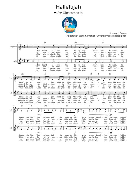 Hallelujah for Christmas from Leonard Cohen catholic version Sheet ...