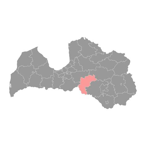 Aizkraukle district map, administrative division of Latvia. Vector illustration. 23823239 Vector ...