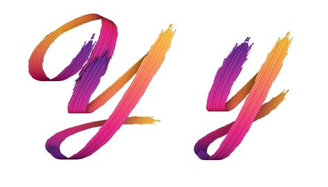 3d alphabet calligraphy oil paint style, 3d rendering 24830713 PNG