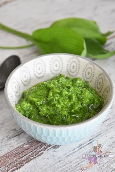 Pesto à l'ail des ours - recette à l'huile d'olive