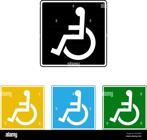 Handicap Signage Design, Disabled Vector Art Illustration Stock Vector ...