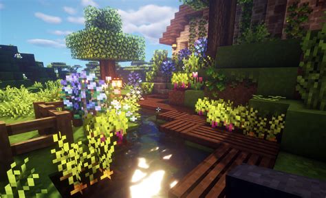 My first venture into shaders! Made a cute lil witchy cabin🌜 : r/Minecraft