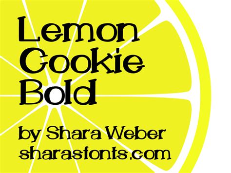 Lemon Cookie Bold Font | dafont.com