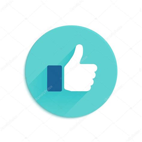 Thumbs up icon flat style Stock Vector Image by ©Astartu #53479361