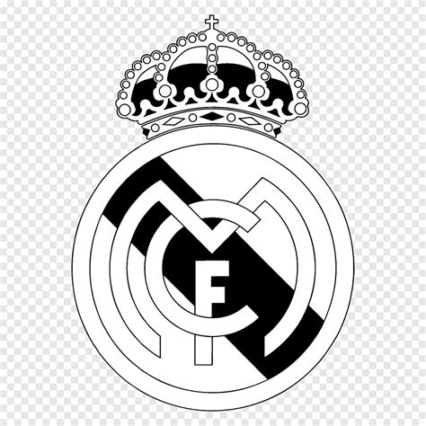 Logo Real Madrid, CF Real Madrid, La Liga, Bóng đá, Huy hiệu, Cristiano Ronaldo, Trắng, Đen và ...