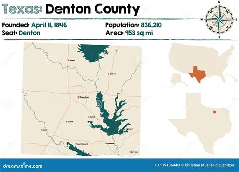 Map Of Texas With Lakes And Rivers. Vector Illustration | CartoonDealer ...