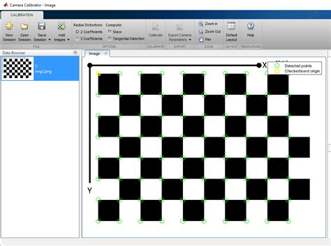 Matlab camera calibration getting peripheral corners - Stack Overflow