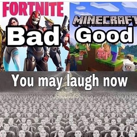 annoyingorangefanpage's Post | Minecraft Good, Fortnite Bad | Know Your Meme