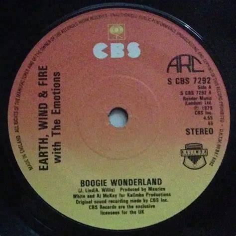 Earth Wind & Fire Boogie wonderland (Vinyl Records, LP, CD) on CDandLP