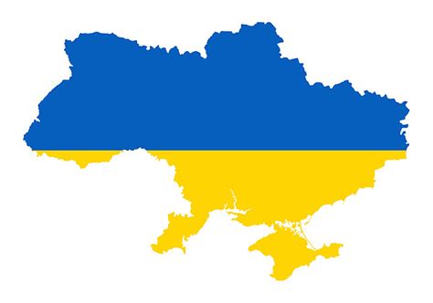 Ukraine Flag Map Digital Art by A Z - Pixels