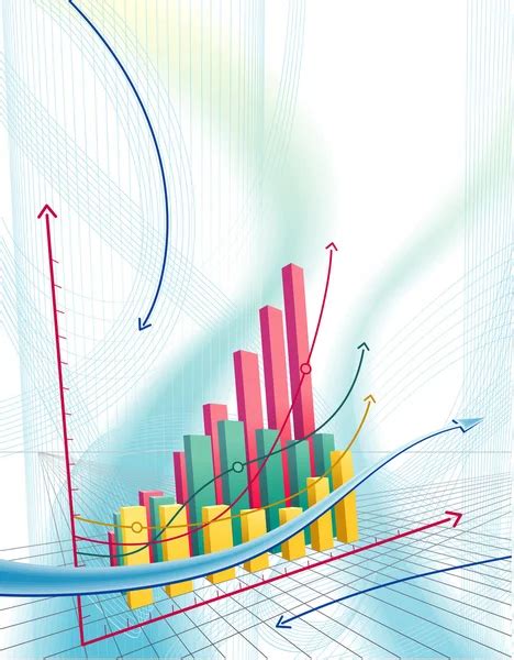 Abstract business background with chart — Stock Vector © MariBaben #5248498