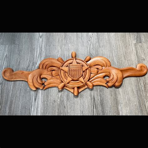 US Coast Guard Cuttermans Insignia Handmade Solid Maple - Etsy