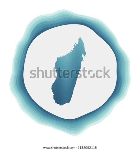 Madagascar Logo Badge Country Layered Circular Stock Vector (Royalty ...