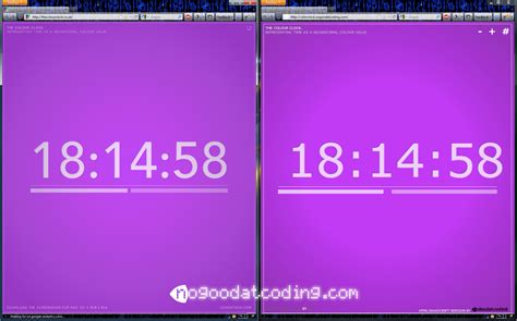 The No Good Blog: Color Clock - Representing Time As A Hexadecimal Color Value