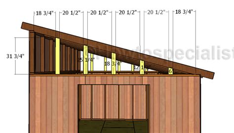 12x16 Lean to Shed Roof Plans | HowToSpecialist - How to Build, Step by Step DIY Plans ...