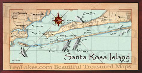 Old field Studio & Leo Lakes: Santa Rosa Island Map