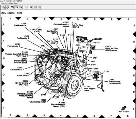 2005 Ford f150 egr valve location