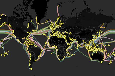 Fiber Optic Detailed Map Europe