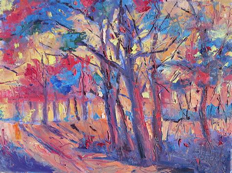 Daily Painters of Texas: Abstract Color Forest, New Contemporary Landscape Painting by Sheri Jones