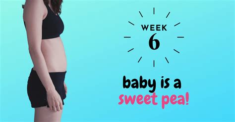 6 Weeks Pregnant Bumpdate: Baby Is A Sweet Pea