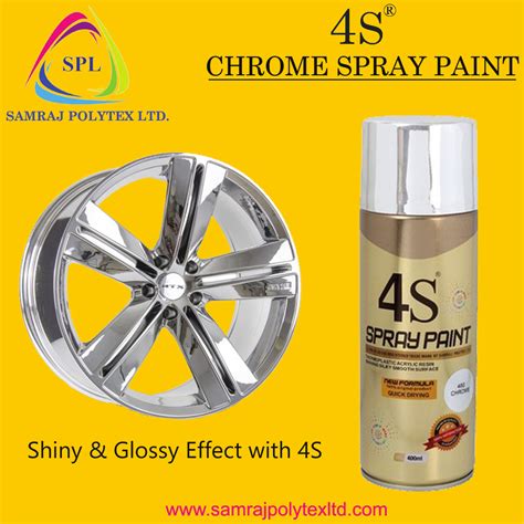 4S Chrome (480) Spray Paint 400ml 1 Pcs - Samraj Polytex Ltd.