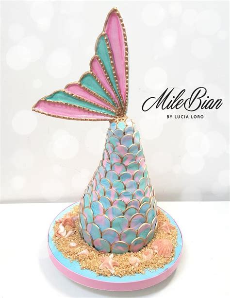 Mermaid Tail Cake - Decorated Cake by MileBian - CakesDecor