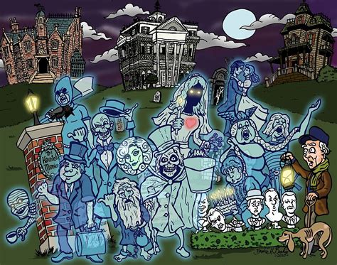 "Grim Grinning Ghosts" by clockworkmonkey | Redbubble