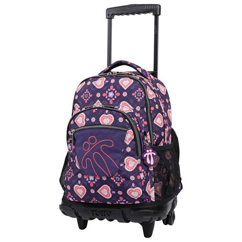 Totto School backpacks with wheels, large children’s backpacks in and prints – Mochilas – TopToy