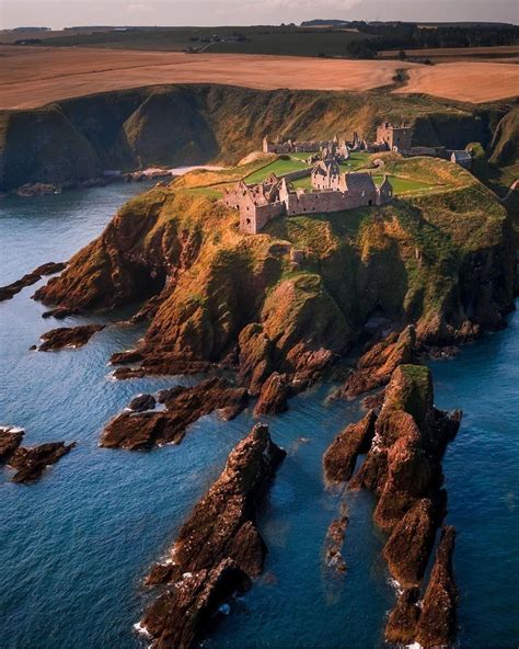 Dunnottar Castle from above - a sight that'll make you fall in love 💖 ...