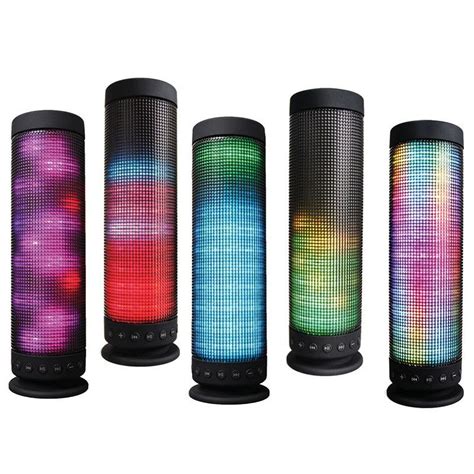 2020 Portable Bluetooth Speaker Wireless Speakers Colorful LED Light ...