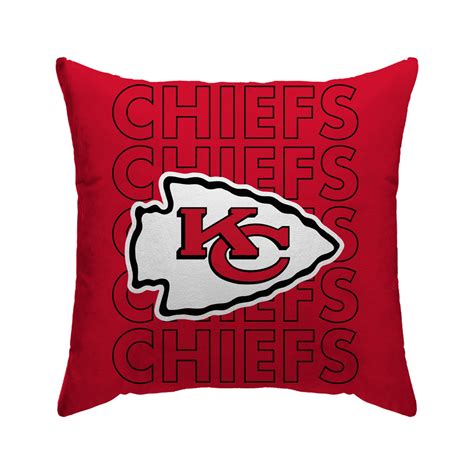 NFL KANSAS CITY CHIEFS Echo Wordmark Poly Span Décor Pillow - Walmart.com