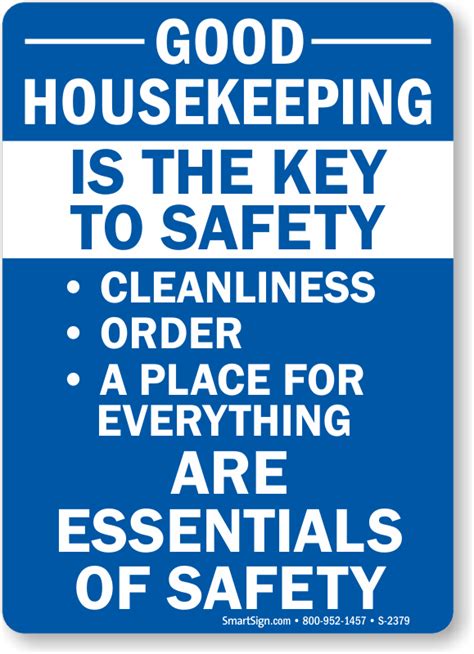 Housekeeping Signs - Free Shipping from MySafetySign