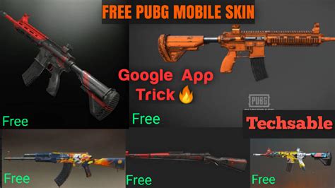 How to Get Free Skins in PUBG Mobile: 2020 Google Trick - Techsable