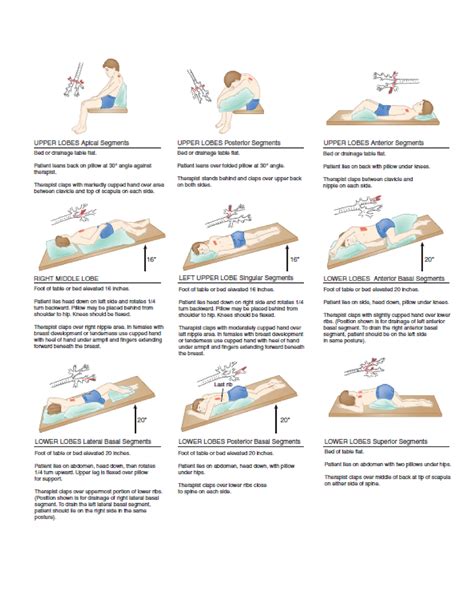 Postural Drainage Positions (pictures with descriptions) - Physical ...