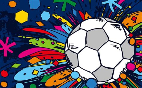 Soccer art, creative, football, ball, HD wallpaper | Peakpx