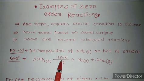 Examples of the zero order reaction - YouTube